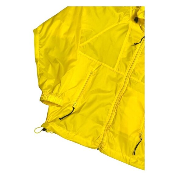 REI Waterproof Jacket Yellow Lightweight Packable Windbreaker Mens Medium - Picture 4 of 6